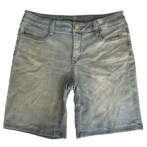 St John’s Bay Women’s Denim Shorts size 33, size L, Blue